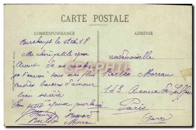 Massevaux — Visão geral — Editor: Antiquários Editores de Nancy, n° 2116 — Verso