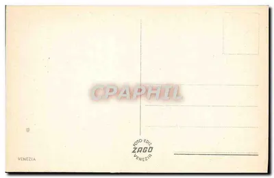 Gôndola em Veneza — editor Zago, Vêneto — Verso