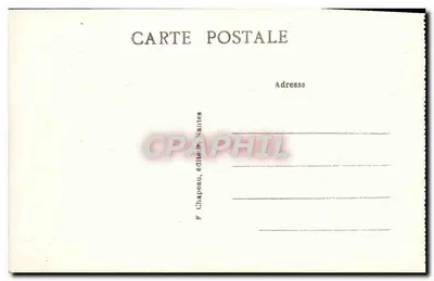 Pornic (Loire-Inf.) — Costa e Praia de Gourmalon, perto da Birochère — F. Chapeau, editor em Nantes — Verso