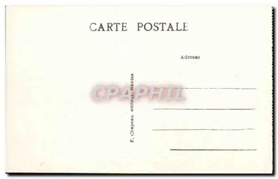 PORNIC (Loire-inf.) — Rochers de la Birochère — G. Chapeau, Nantes — Verso