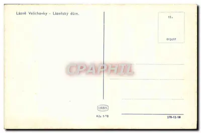 Lázně Velichovky — Lázeňský dům — Orbis — Rewers