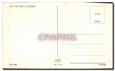 Kościół na wierzchołku Zvičina — wydawca Orbis, nr 259 — Rewers