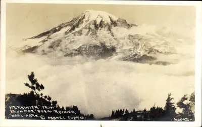 Monte Rainier visto do Plummer Peak — Parque Nacional — Asahel Curtis — n° 40092