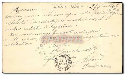 Entier McKinley 1843 1901 — Verso