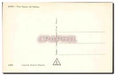 Rzym — Forum Rzymskie widziane z Palatynu — Wydawnictwo Grèfa, nr 61004 — Rewers