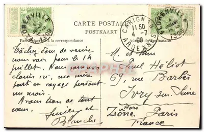Ruínas de Orval — Nef central da Igreja Nossa Senhora — Edit. Victor Caën, Arlon — Verso
