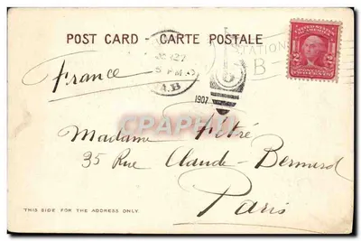 Castle Rock, Rio Columbia — Oregon — Pub. by The J. K. Gill Co., Portland, Oregon. Made in Germany — Verso