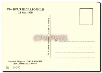 Hommage do Boby Lapointe — VI Bursa Kartofilowa, Pézenas — Wyd. Huguette Long-Lapointe — Rewers