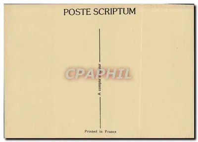 PAGÈS — Afichist en schilder — communicatie filatelisch 87 — Achterkant
