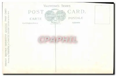 Court of Honour do Congress Hall — Exposição Franco-Britânica, Londres, 1908 — Warpon's Scales Copyright — Verso