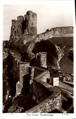 O Castelo de Scarborough — ruínas — Série A.Y. n°73