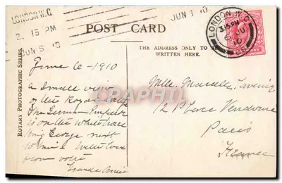 Pogrzeb Króla Edwarda VII — Rotary Photo, E.C. — nr 9477 P — Rewers