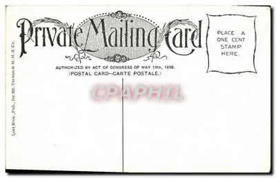 Steamer Charles Macalester — in viaggio per Mount Vernon — editore Lect Bros. & M.H.S. Co. — Verso