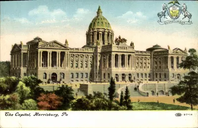 O Capitólio, Harrisburg, Pensilvânia — editor H. C. 97-14