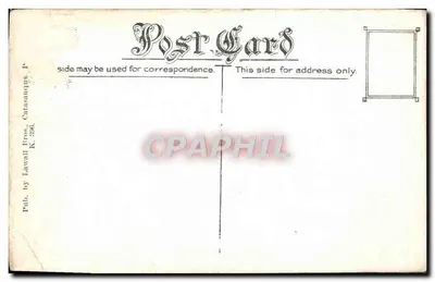 Residência de J.W. Fuller Jr. — Howertown Ave, Catasauqua, PA — editada por Lawall Bros. — Verso