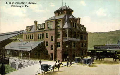 Estação de Passageiros B. & O. em Pittsburgh, Pensilvânia — editor não identificado, número de série não visível