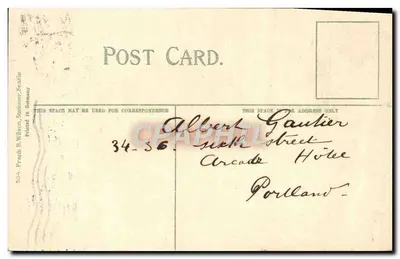 Budynek Alaska w Seattle — widok budynku z 1901 — Frank B. Wilson Stationery — Rewers