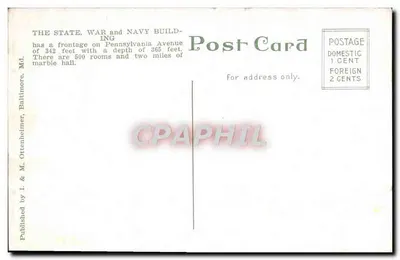 Departamentos de Guerra, Estado e Marinha dos EUA — Washington, D.C. — Publicado por I. & M. Ottenheimer, Baltimore, Md. — Verso