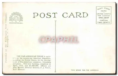 União Pan-Americana — Washington, D.C. — Colorchrome News Company — Verso