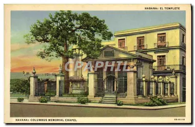 Havana: Capela Memorial de Colombo — El Templete — C.T. Art Obispo, série OB-H1118