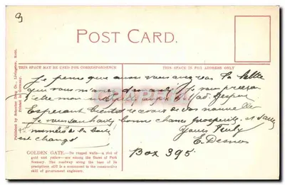 Golden Gate - Parque Nacional de Yellowstone — 200. — Publicado pela Solenber Drug Co., Livingston, Mont. — Verso