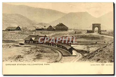 Estação Gardiner - Parque Yellowstone — Haynes Photo, Fabricado na Alemanha