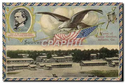 Edifício do Auditório da Y.M.C.A. — Camp Gordon, Atlanta, GA — editor não identificado, n° de série 222983 — Verso