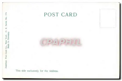 Capitólio Estadual, Atlanta, Ga. — vista colorida — American Post Card Co. New York, série O.K. No. 174 — Verso