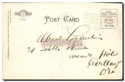 American Smelting and Refining Co. — Omaha, Neb. — Polychrome, Leipzig — Verso