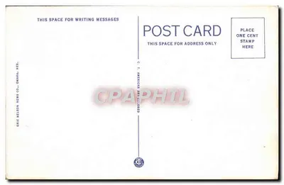 Union Stock Yards, pokazujące budynki wymiany, Omaha, Neb. — C.T. American Art Colored, n° 3001-29 — Rewers