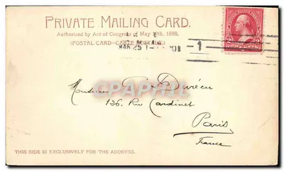 Staatsspaarbank — Detroit — Detroit Photographic Co. n°406 — 1900 — Achterkant