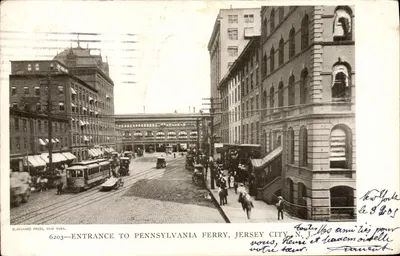 Entrada do Ferry de Pennsylvania, Jersey City, N.J. — Blanchard Press, Nova York, n°6203