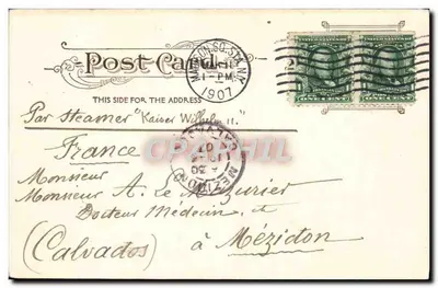 Observatório do Central Park — Nova Iorque — Souvenir Post Card Co. N.Y. n°6073 — Verso