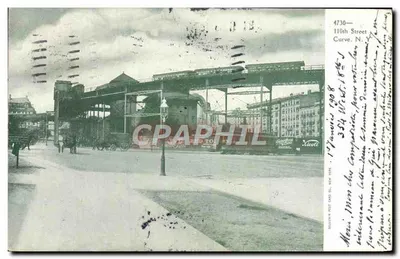 110th Street Curve, New York — vista da infraestrutura ferroviária — editor não identificado, n° de série 4730