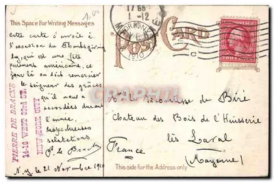 Dinde — Thanksgiving — éditeur N.W. Taggart, N.Y., n° de série T.P. 609 — Arka yüz