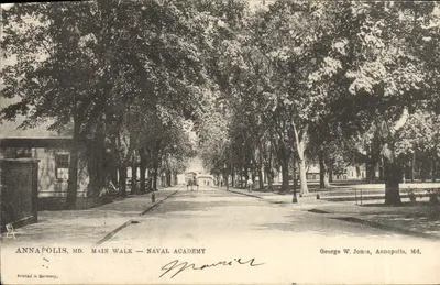Annapolis, Md. Main Walk — Academia Naval — George W. Jones, Annapolis, Md.