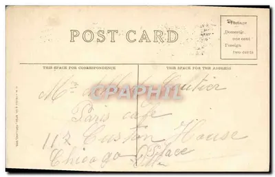 Rooster Rock e Fábrica de Conservas de Salmão — Rio Columbia — editor U. B. & R. L. Co., Portland, Ore. — n° 563 — Verso