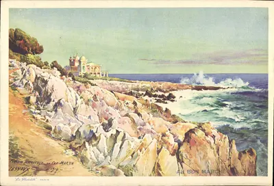 Cap Martin — Coastal View with Lighthouse — La Photodith, Paris, n° 1914