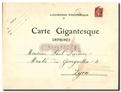 Vic-sur-Cère — Vue générale — L'Auvergne, n°532 — Verso