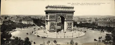 Paris - Place de l'Étoile - L'Arc de Triomphe et la Tombe du Soldat Inconnu - A.P.