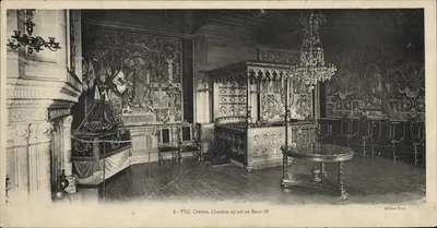 Pau, Château — Chambre où est né Henri IV — Édition Terre