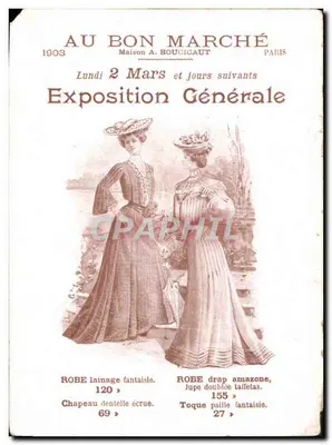 Les Halles... St. Bustache — No Bon Marché — Editor Loir, n°101 — Verso
