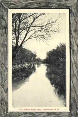 O rio James perto de Jamestown, N.D. — Bloom Bros, Minneapolis, Minn. — N° 8071