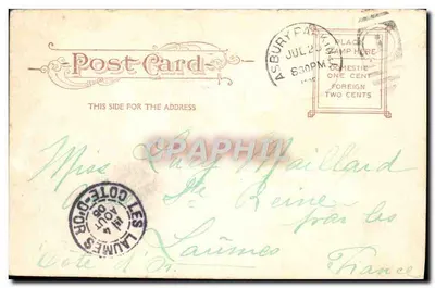 Auditorium Grove — Nowy Jork — wydawca: The American Post Card Co. n°3467 — Rewers
