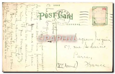 Cathédrale, St. Paul, Minn. — éditeur R. Sedgman & Co. — n° de série 2305-N — Verso