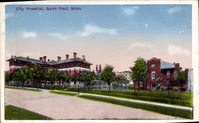 Hospital da Cidade, Saint Paul, Minn. — editor R. Steinman & Co., St. Paul, Minn. — n° de série 9929
