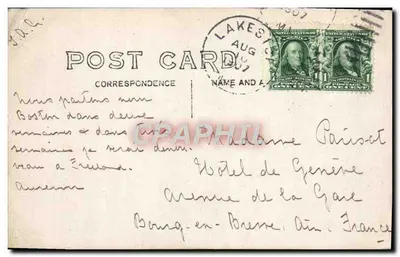 Towles Cottages — Belgrade Lakes, Me. — Karta pocztowa — Rewers