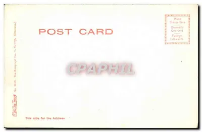 Couri Square, Montgomery, Ala. — vista urbana com fonte e trem — editor The Rotograph Co., n° 1612 — Verso