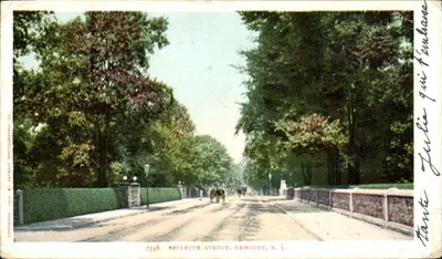 Bellevue Avenue — Newport, R.I. — Detroit Photographic Co. n° 7548