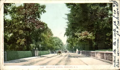 Bellevue Avenue — Newport, R.I. — Detroit Photographic Co. n°7548